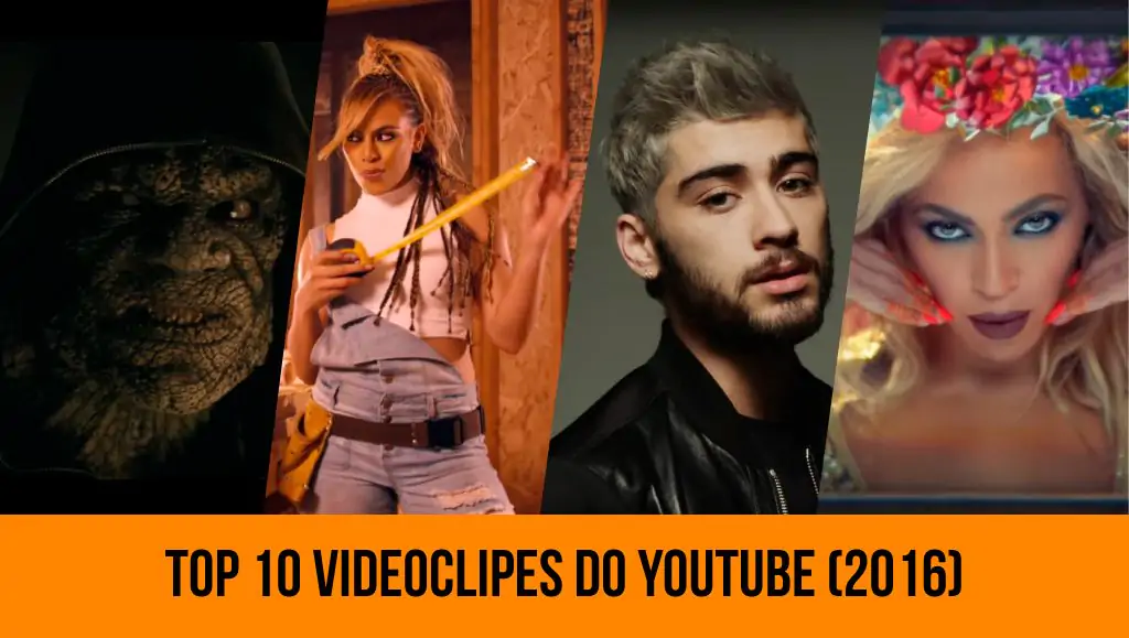 Top 10 videoclipes mais vistos no Youtube em 2016
